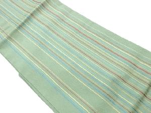 ふくれ織縦縞模様織出し名古屋帯